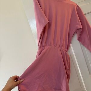Anthropologie Long Sleeve Pink Dress